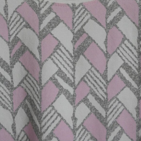 Kim Rogers Women's Super Soft Long Sleeve Printed Crew Neck Top Size Large - Picture 6 of 6